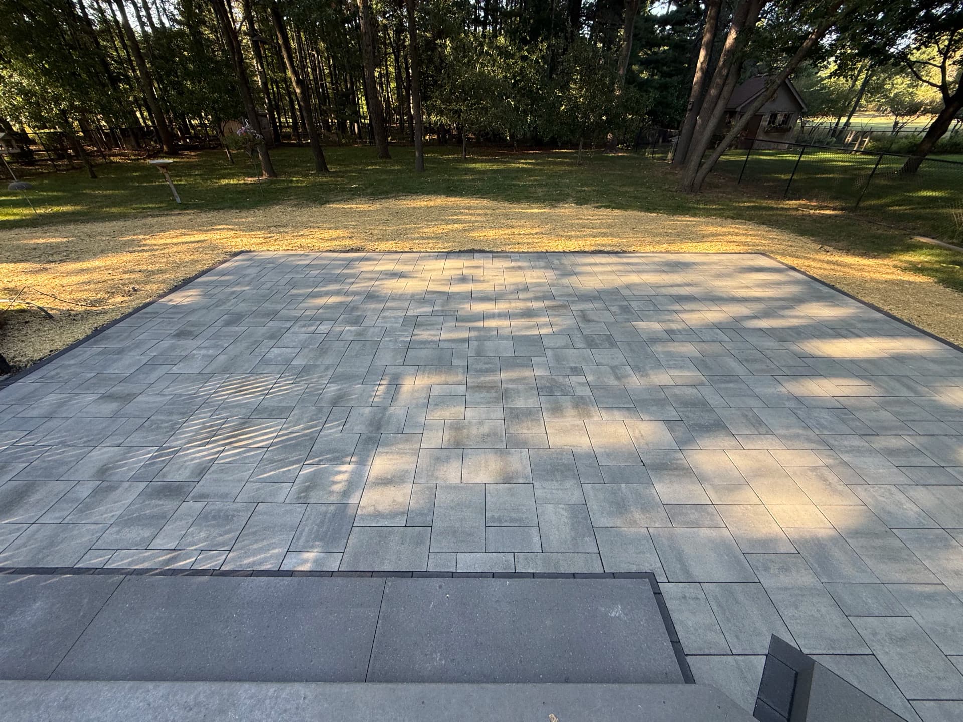 Belgard Paver Patio with Midnight Border Comes Together Perfectly image
