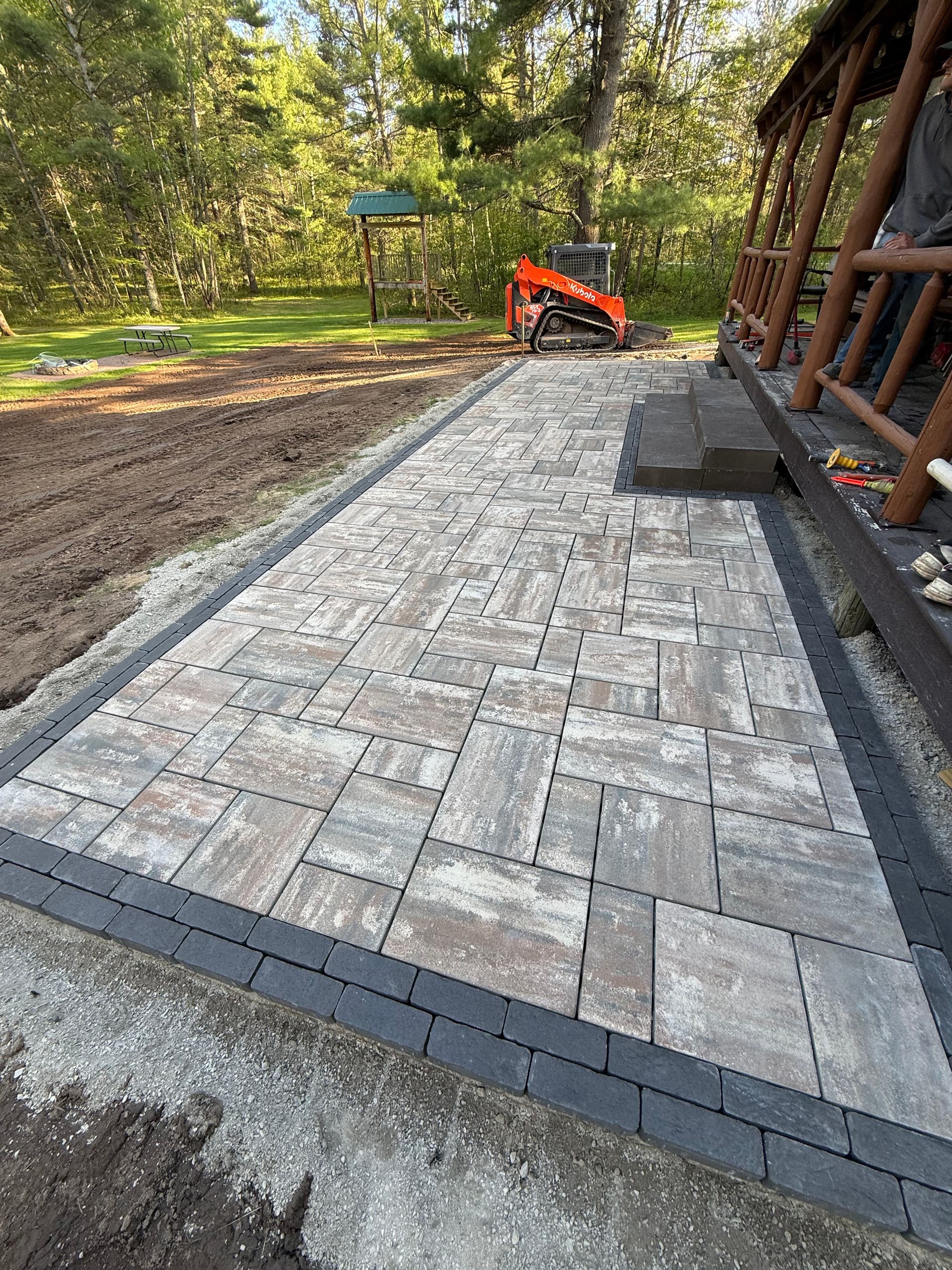 Belgard Paver Patio Built for a Cabin Property image